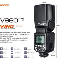 GODOX V860II-S TTL blesk do fotoaparátu 1/8000s HSS GN60 s dobíjecí baterií externí bleskový světelný blesk pro fotoaparát