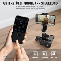 Motorizovaný dolly pro fotoaparát NEEWER s ovládáním pomocí aplikace pro iOS/Android smartphone, koule pro hlavu, ultra tichý