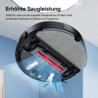 roborock Q7 Max Robotický vysavač s mopem, 4200Pa Silné nasávání, Lidar Navigation, Multi-Level Mapping, No-Go&No-Mop Zones