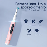 Oral-B iO5N Elektrický zubní kartáček s dobíjecí rukojetí, iOS umělá inteligence, 1 hlavou a cestovním pouzdrem - Černý