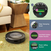 iRobot Roomba j7 Wi-Fi Connected Robot Vacuum - Identifikuje a vyhýbá se překážkám, jako jsou zvířecí exkrementy a kabel