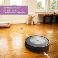 iRobot Roomba j7 Wi-Fi Connected Robot Vacuum - Identifikuje a vyhýbá se překážkám, jako jsou zvířecí exkrementy a kabel