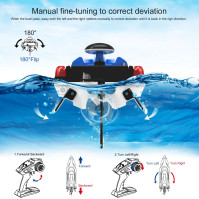 Kuman dálkově ovládaný člun, vylepšený vodotěsný dálkový ovladač pro bazény a jezera
