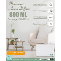 Mxmoonant Smart Scent Air Machine, bezvodá kondenzační nebulizace, pokrývající 3000m³, 800ml olejová lahvička, na zeď