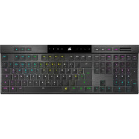 CORSAIR K100 AIR WIRELESS RGB Ultra-Thin Mechanical Gaming Keyboard - CHERRY MX Low Profile Tactile Switches - Bluetooth - iCUE-