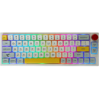 EPOMAKER TH66 Pro 65% Hot Swap RGB 2,4Ghz/Bluetooth 5.0/Drátová mechanická herní klávesnice s MDA PBT klávesami, ovládání knoflí