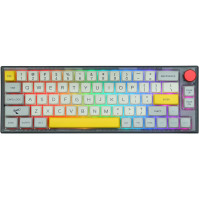 EPOMAKER TH66 Pro 65% Hot Swap RGB 2,4Ghz/Bluetooth 5.0/Drátová mechanická herní klávesnice s MDA PBT klávesami, ovládání knoflí