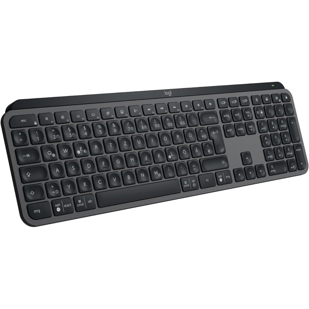 Logitech MX Keys S kabellose Tastatur, Low Profile, Precise Quiet Typing, Programmable , Backlighting, Bluetooth, Rechargeable,