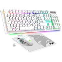 EMPIRE GAMING - Armor RF800 bezdrátová dobíjecí QWERTY klávesnice a myš (italské rozložení) - bezdrátová klávesnice 2.4G RGB - m