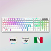 EMPIRE GAMING - Armor RF800 bezdrátová dobíjecí QWERTY klávesnice a myš (italské rozložení) - bezdrátová klávesnice 2.4G RGB - m