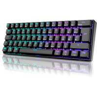 RK ROYAL KLUDGE RK61 Bezdrátová klávesnice AZERTY Francouzská klávesnice AZERTY 60% Mechanická herní klávesnice RGB podsvícená p