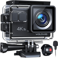 WOLFANG GA100 Action Cam 4K 20MP podvodní kamera WiFi 40M vodotěsná kamera se stabilizátorem obrazu EIS Kamera na helmu 170° šir