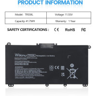 Wikinu TF03XL 920070-855 Baterie pro HP Pavilion 14-BF 14-BK 15-CC 15-CD 15-CK 17-AR X360 14M-CD0001dx 15-CC0XX 15-CC1XX