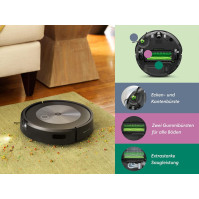 iRobot Roomba j7+ (j7556) vakuový robot s podporou WiFi s automat. Odsávací stanice, detekce a vyhýbání se objektům