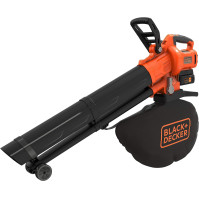 Black+Decker Vysavač na listí, foukací zařízení s drtičem BCBLV3625L1 (45l pytel na listí, bezkartáčový motor, 210 km/h)