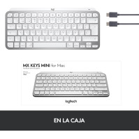 Klávesnice MX KEYS Mini F. MAC WRLS Illum. WRLS Pale Grey - ESP - MEDITER