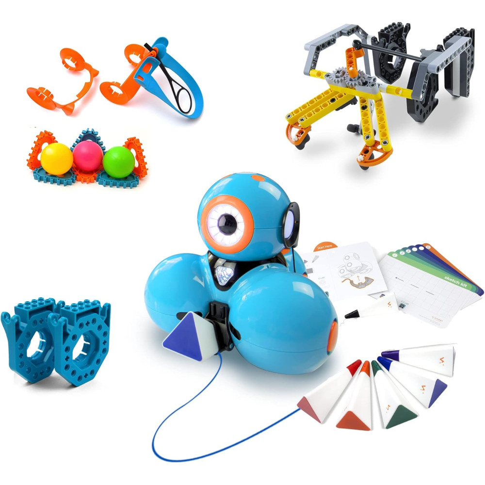 Wonder Workshop Dash Robot Wonder Pack - Sada pro vzdělávání v programování pro děti od 6 let - Obsahuje bezplatné STEM