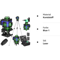 Multifunkční 4D laserový 16řádkový samonivelační stroj USB dobíjecí lithiová baterie s 1,2m 3cestným výškově nastaviteln