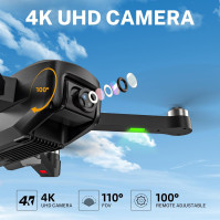 HANNVIW H330 dron s kamerou 4K HD, 5G WiFi FPV dron pro dospělé začátečníky děti, bezkartáčový motor