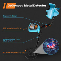 Sada detektoru kovů Gogonova pro dospělé a děti, detektor kovů s nastavitelnou rukojetí, velký LCD displej, 2 režimy