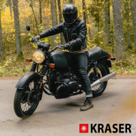 KRASER KR10S Motocyklový alarm Visací zámek, 120dB Double Lock Spona proti krádeži, s kotouči pro motocyklové koloběžky