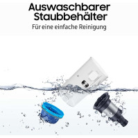 Samsung Jet 75 pet extra VS20T7562R5/EG je bezdrátový akumulátorový vysavač s výkonem max. 200 W, vyměnitelný akumulátor