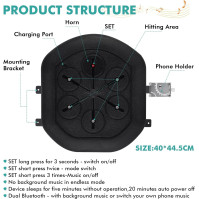 YJINGRU Hudební boxovací stroj s chytrou hudební funkcí | Stěnový cíl pro box | Reakční trénink boxu pro děti i dospělé