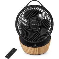 4UMOR ventilátor tichý 20dB 7,6m/s turbo 21W DC motor 12 rychlostí stolní ventilátor velmi tichý 3D cirkulace vzduchu pro 30m² 8