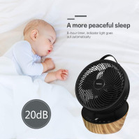 4UMOR ventilátor tichý 20dB 7,6m/s turbo 21W DC motor 12 rychlostí stolní ventilátor velmi tichý 3D cirkulace vzduchu pro 30m² 8