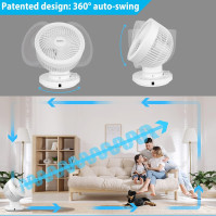 Ventilátor LeaderPro se střídavým motorem a dálkovým ovládáním, stolní ventilátor se senzorem přiblížení pro osoby, ventilátor T