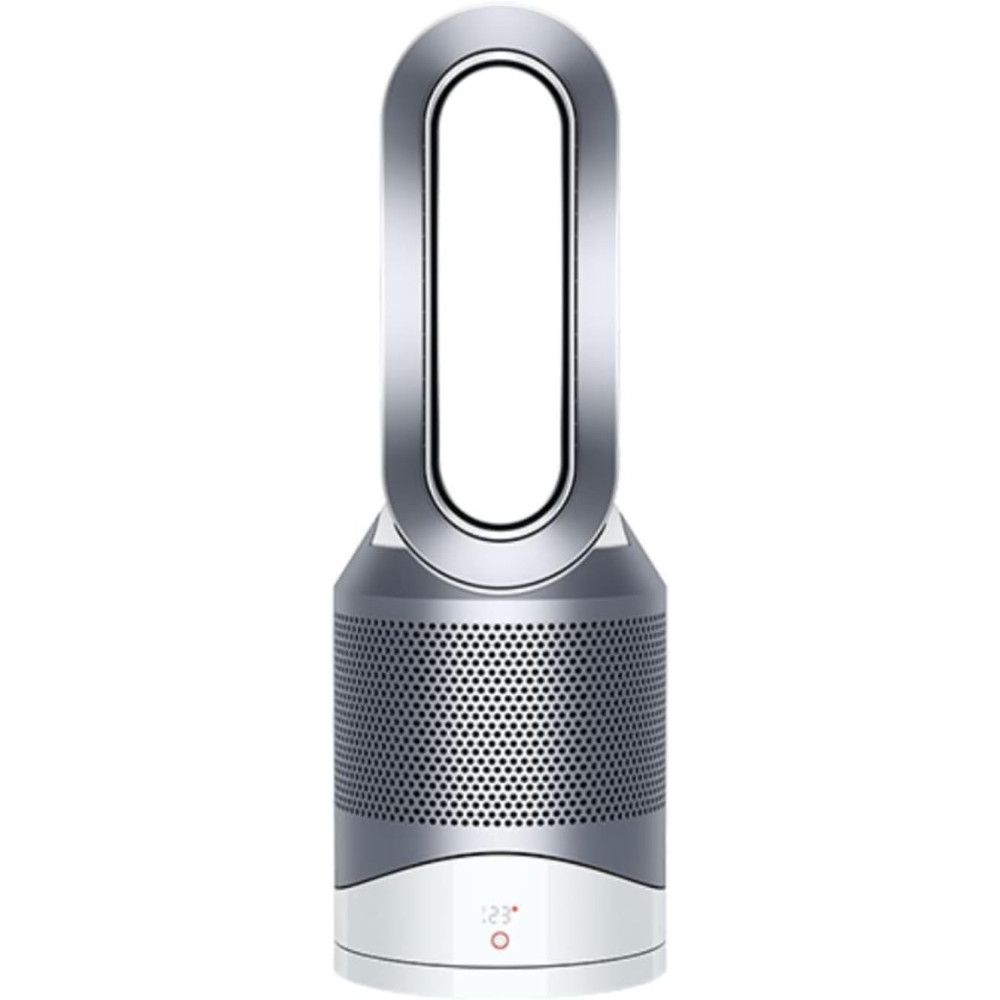 Dyson HP00 Pure Hot+Cool 3v1 bílá/stříbrná, tichý ventilátor a čistička vzduchu a ohřívač s ventilátorem, filtr vzduchu 99,5 %