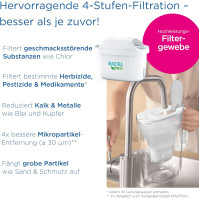 BRITA Vodní filtr Marella bílá (2,4l) včetně 3x MAXTRA PRO All-in-1 kartuše - Filtr pro snížení obsahu vápna, chloru