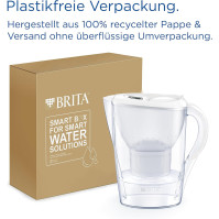 BRITA Vodní filtr Marella bílá (2,4l) včetně 3x MAXTRA PRO All-in-1 kartuše - Filtr pro snížení obsahu vápna, chloru