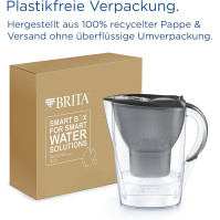 BRITA Vodní filtr Marella grafitová (2,4l) včetně 3x MAXTRA PRO All-in-1 kartuše - Filtr pro snížení obsahu vápna, chloru