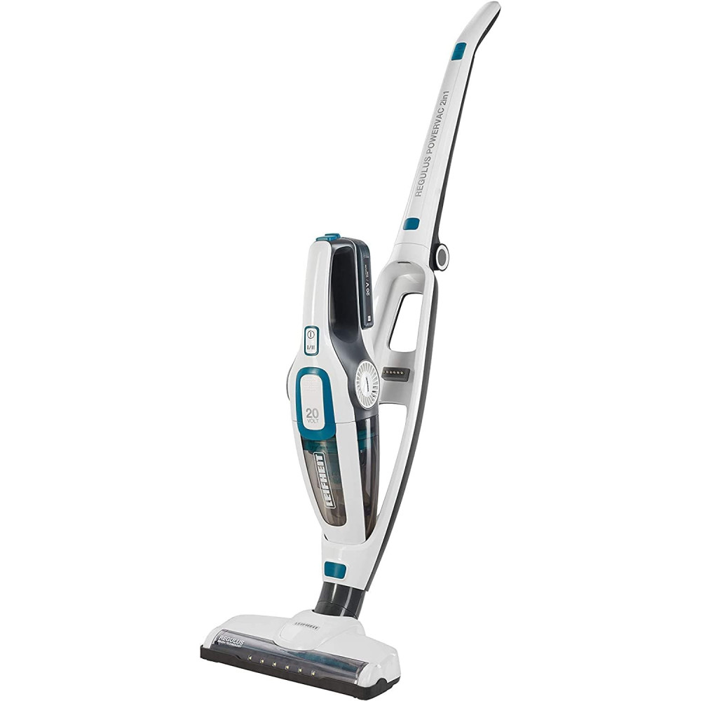 Leifheit Vielseitiger Staubsauger Regulus PowerVac 2in1 für bis zu 40 min kabelloses Staubsaugen, Akkustaubsauger 2in1