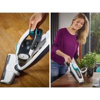 Leifheit Vielseitiger Staubsauger Regulus PowerVac 2in1 für bis zu 40 min kabelloses Staubsaugen, Akkustaubsauger 2in1