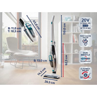 Leifheit Vielseitiger Staubsauger Regulus PowerVac 2in1 für bis zu 40 min kabelloses Staubsaugen, Akkustaubsauger 2in1