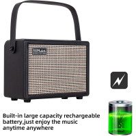 Coolmusic 15G kytarový zesilovač, přenosný bluetooth kytarový zesilovač, 2v1 kytarový zesilovač, vhodný pro elektrickou