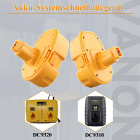 18V 3,6Ah Ni-Mh DC9096 Náhradní baterie kompatibilní s 18V baterií Dewalt XRP DC725 DE9096 DE9503 DC9098 DE9039 DE9095 DW9095 DW