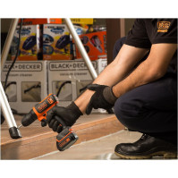 Ultrakompaktní vrtačka Black+Decker Li-Ion (malý akumulátorový šroubovák s ergonomickou měkkou rukojetí a LED pracovním světlem