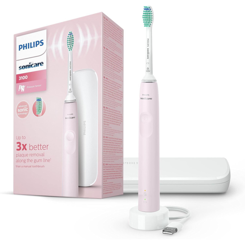 Philips Sonic Elektrický kartáček na zuby 3100 Series HX3673/11, Sugar Rose