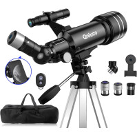 Teleskopický dětský dalekohled astronomie pro začátečníky dospělé, 70mm clona 400mm AZ držák, dětský dalekohled