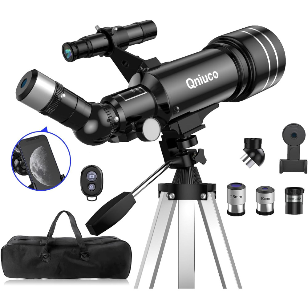 Teleskopický dětský dalekohled astronomie pro začátečníky dospělé, 70mm clona 400mm AZ držák, dětský dalekohled