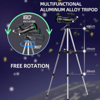 Teleskopický dětský dalekohled astronomie pro začátečníky dospělé, 70mm clona 400mm AZ držák, dětský dalekohled