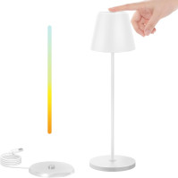 NiceBuy Stolní lampa Bezdrátová stmívatelná dotyková LED Stolní lampa Baterie USB Dobíjecí Venkovní stolní lampa Bezdrátová