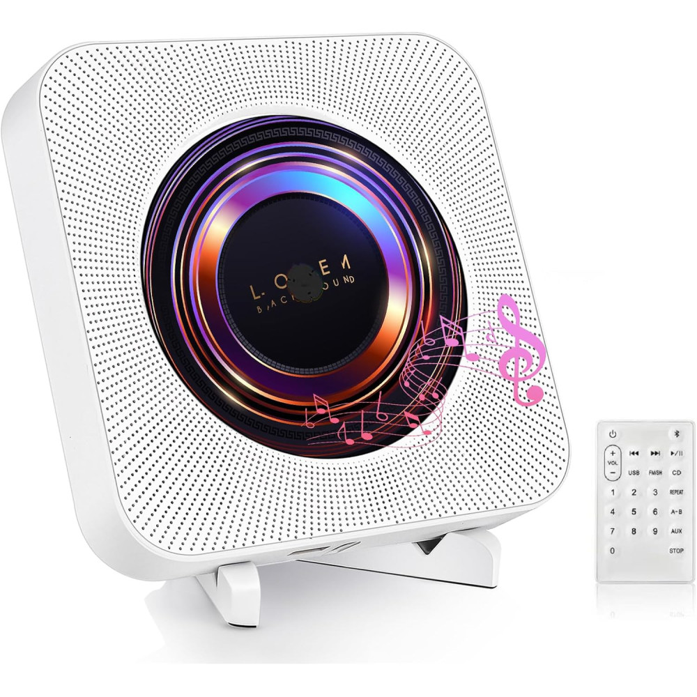 Přenosné CD přehrávače se stolním stojanem, Bluetooth CD přehrávač, Rádiový CD přehrávač pro domácí podporu FM, USB port