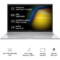 Asus Vivobook 15 F1504ZA B086ZCDRL7, Notebook s 15,6palcovým FHD Anti-Glare monitorem, 60Hz, Intel Core 12. generace i7