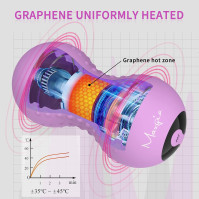 Maxgia Elektrický ohřívač Peanut Massageball s 5 režimy, Fasíkový míč pro terapii triggerpointů, hlubokou tkáňovou masáž