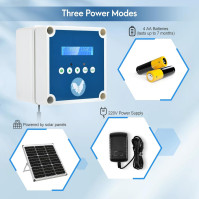 Otvírač dvířek kurníku, Automatická dvířka kurníku, dálkové/ruční ovládání/světelný senzor/časovač, 3 režimy napájení/baterie