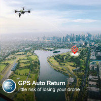 Loolinn | GPS Drone - GPS automatický návrat, GPS funkce Follow Me, Full HD kamera 1080P, 32 minut letový čas, dvě baterie